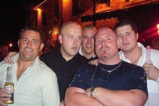 Tim and friends at Mex Bar.