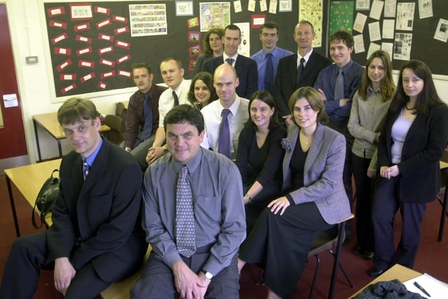 How many of these new teachers at Bruntcliffe High School pictured in September 2002 do you remember?