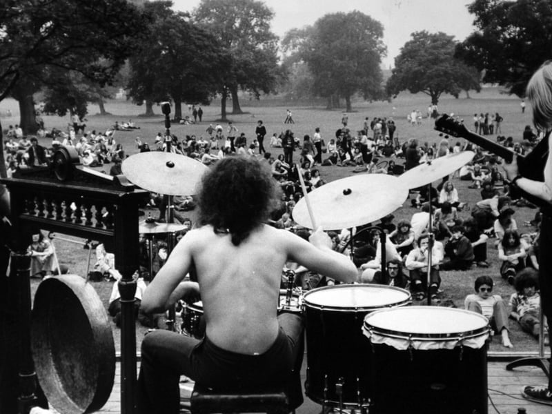 The spirit of Woodstock came to Leeds when 2,000 young people came to hear eight hours of pop music in Yeadon's Nunroyd Park in July 1971. The eight groups taking part played for nothing except expenses. The concert raised about £70 for the Save The Children Fund and was organised by pupils at Aireborough Grammar School, with the support of some of the staff.
