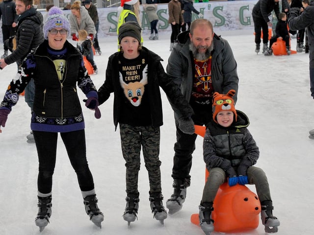 The Wright family from Middleton find their feet.