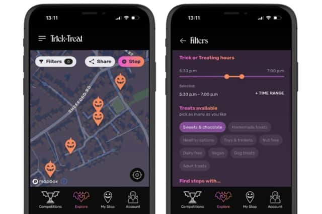The new Trick or Treat Map is designed to make Halloween safer for families. Photo: Trick or Treat Map promo