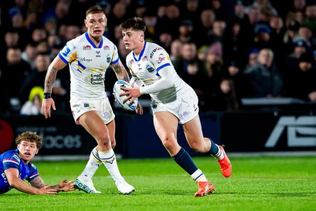 George Brown remains in pole position to be Leeds Rhinos' number six next year, despite the signing of Australian star Dylan Walker. Picture by Allan McKenzie/SWpix.com.