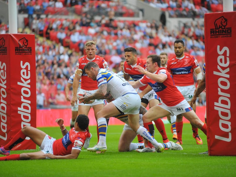 Before kick-off, Brett Delaney scoring the first try seemed about as likely as Rhinos winning 50-0. Delaney is now an assistant-coach at Hull KR.