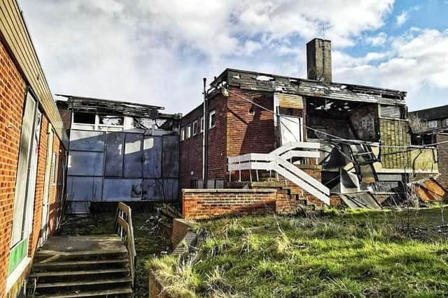 In May 2021, much of building was destroyed by a fire. Image: Lost Places & Forgotten Faces