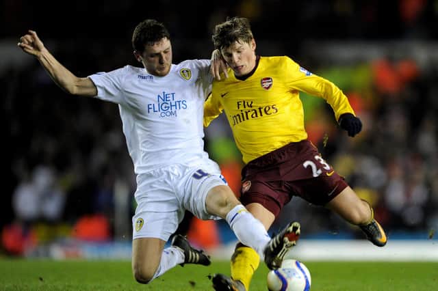 Alex Bruce in action for Leeds United