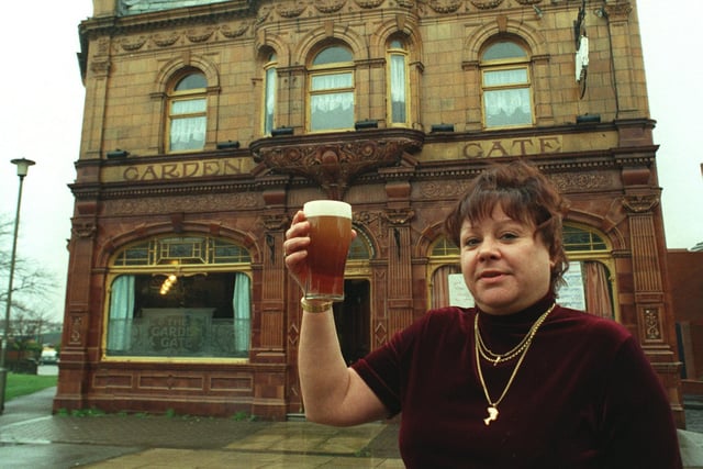 Janice Peterkin, landlady of the Garden Gate pub in Leeds.