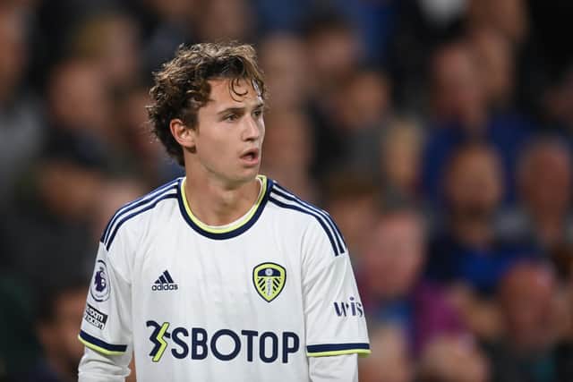 Leeds United midfielder Brenden Aaronson will represent the United States over the international break (Photo by Michael Regan/Getty Images)