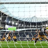 'LUCKY': Harry Kane's equalising goal for Tottenham Hotspur against Leeds United. Photo by Justin Setterfield/Getty Images.