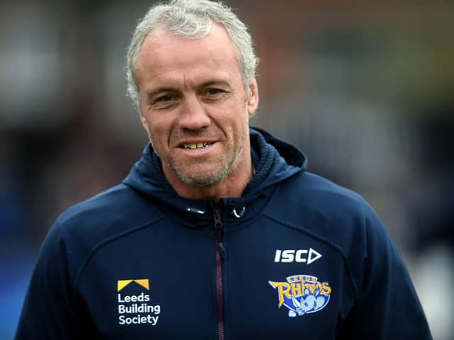 Brian McDermott seen in 2018 during his time as Leeds Rhinos coach. Picture by Jonathan Gawthorpe.