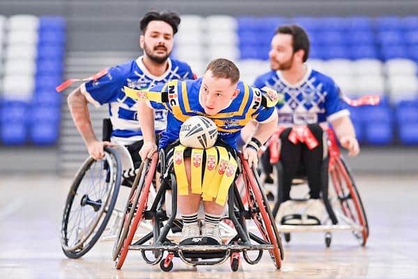 Nathan Collins scored a hat-trick in Rhinos' semi-final win. Picture by Will Palmer/SWpix.com.