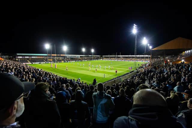 Playing at OneBore Stadium can be a huge advantage for Castleford Tigers, new coachh Ryan Carr reckons. Picture by Allan McKenzie/SWpix.com.