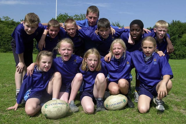 St Luke's Primary School rugby team.