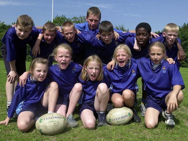 St Luke's Primary School rugby team.