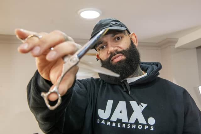 Tonie Browne, the owner of Jax Barbershops in Leeds, has spoken about overcoming Crohn's disease to launch a successful chain and barbering school in the city. Photo: Tony Johnson.