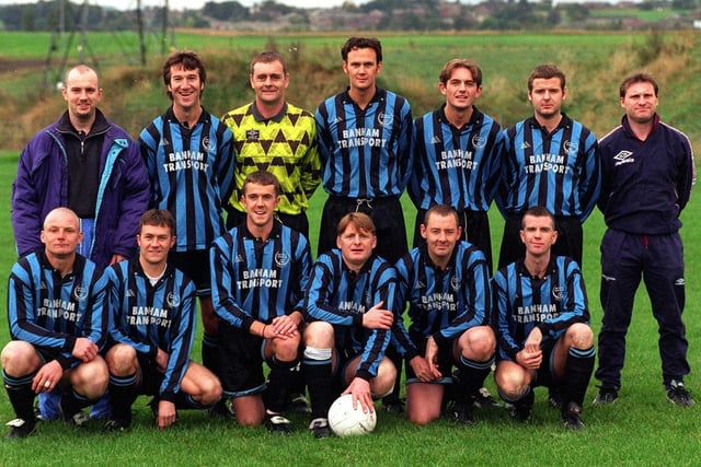 Methley Rangers, who played in Division 2 of the West Yorkshire League, pictured in October 1997. Back row, from left, are Paul Waddington, Trevor Rymer, Steve Elstob, Andy Parfitt, Jonathan O'Connor, Christian Wright and Steve Maddocks. Front row, from left, are Mark Smith, Wayne Riley, Philip Milner, Mark Kellett, Ian Savory and Shaun Websdale.