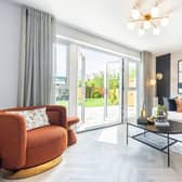 BG - 7647 A - A living room in a Barratt Homes show home designed by Edward Thomas Interiors