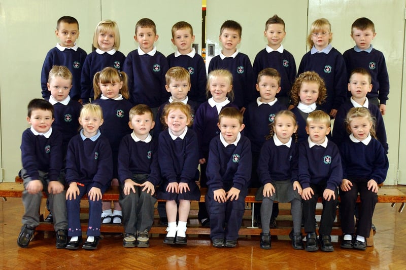 Mrs Witt's reception class at West Boldon Primary School in 2005. Is your loved one in the picture?