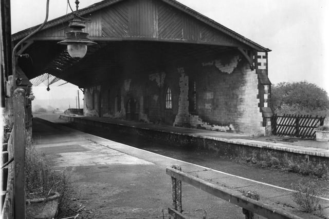 Only the shell remained of the old Tadcaster Station in October 1968.Tadcaster Rural Council, who owned the property, had applied for permission to develop the site with warehouses, offices and light industry.