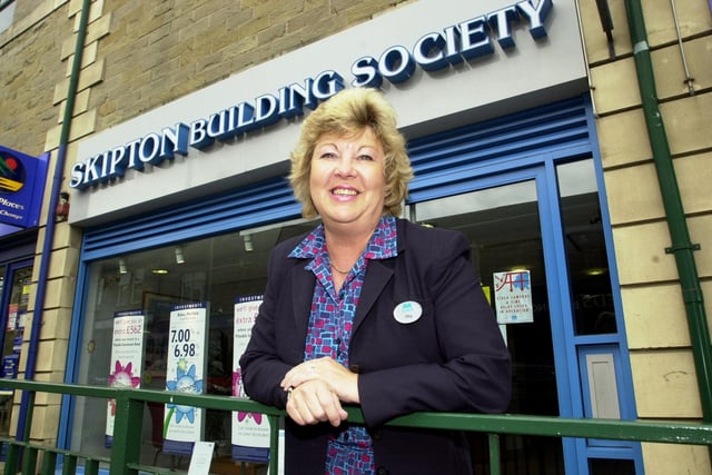 Rita Shaw who was retiring from Skipton Building Society's Yeadon branch at the end of June 2002 after working there for around 20 years.