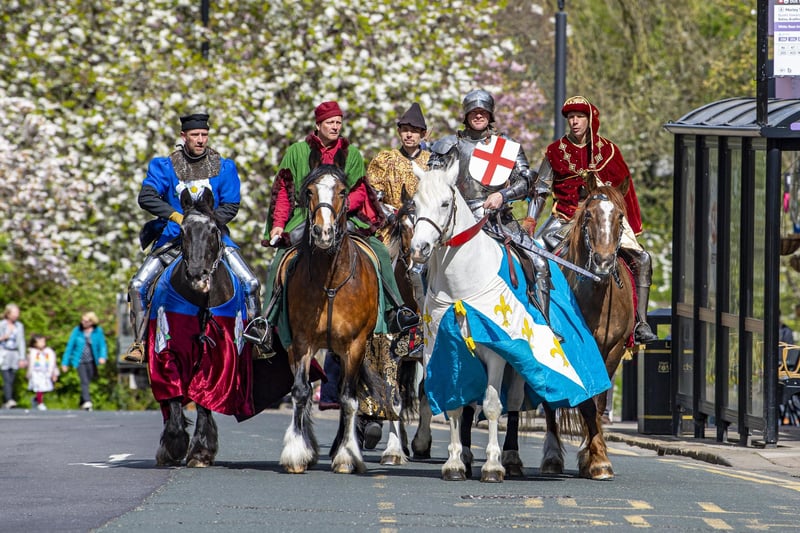 The colourful procession will be led by a performer on horseback dressed as the legendary saint.