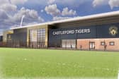 An exterior view of how Titgers' new main stand could look. Picture by Castleford Tigers/Highgrove Group/WMA Architects.