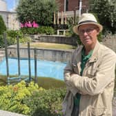 Peter Fawcett said that the fountain had been reduced to a "foul, stinking mess".