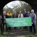 Elected members and supporters  on part of the Wharfedale Greenway route
