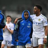 RELENTLESS SLOG - Leeds United men Junior Firpo and Crysencio Summerville come off after a hard-fought 2-0 win over Plymouth Argyle at the end of a hectic section of the Championship season. Pic: Harry Trump/Getty Images