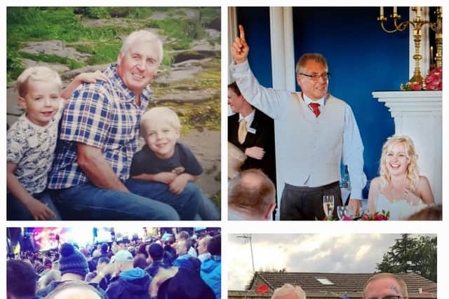 Memories of Errol Malish - Spending time with his twin grandsons, giving a speech at Rebecca's wedding, celebrating Chris's birthday. Rebecca & Chris living life to the full at a Yorkshire Music festival