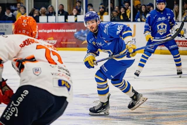 ONE LAST PUSH: Balint Pakozdi has proved a welcome addition for Leeds Knights this season - but he wants to end his first year in West Yorkshire with a trophy at the Final Four weekend in Coventry. Picture: Rob Halls/Knights Media.
