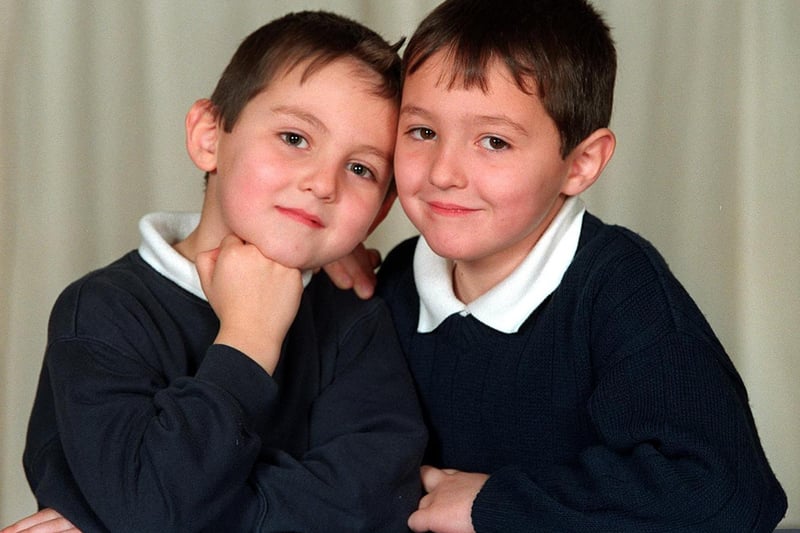 Daniel and Patrick O'Hagan, aged 6.
