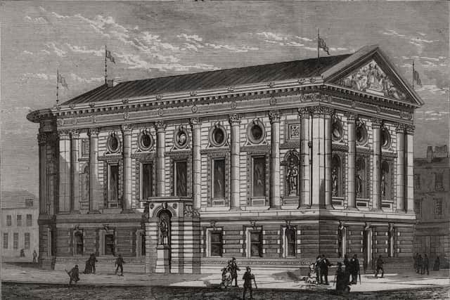 Todmorden Town Hall was completed in 1875.