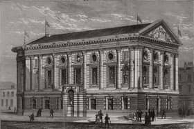 Todmorden Town Hall was completed in 1875.