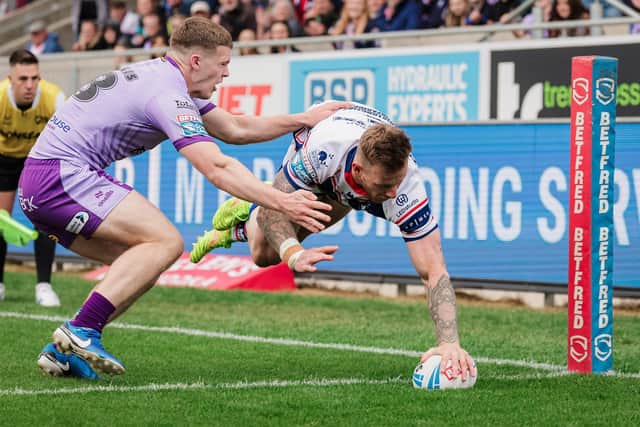 Wakefield Trinity winger Tom Johnstone remains on ther casualty list ahead of Friday's visit of St Helens. Picture by Alex Whitehead/SWpix.com.