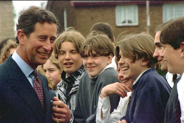 May of 1994 -  Prince Charles visited Mansfield and Garibaldi School - did you meet him?