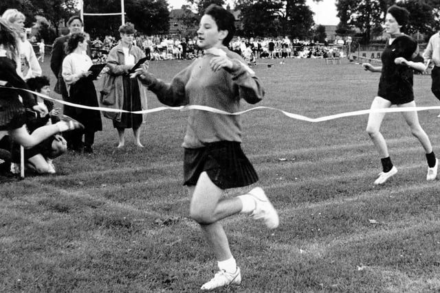 Sports day at Morley High School in 1988