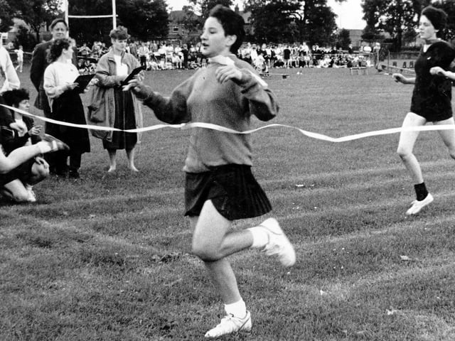 Sports day at Morley High School in 1988