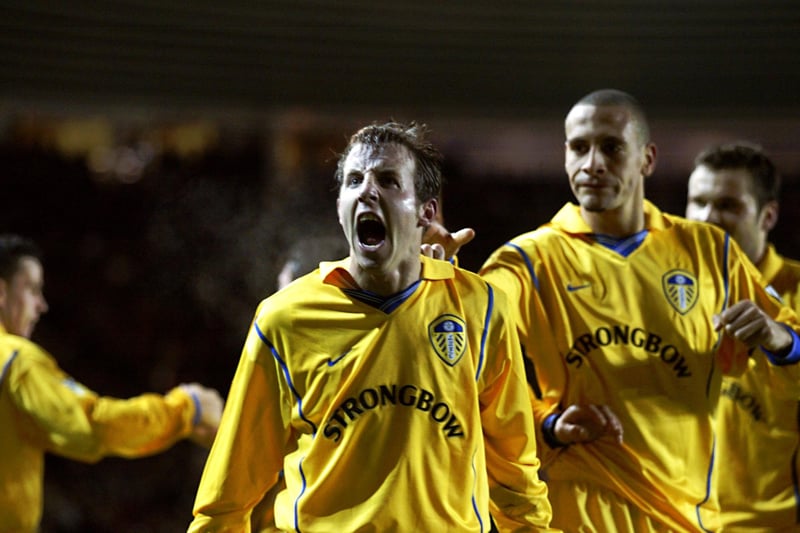 Another who wore his heart on his sleeve was Lee Bowyer, nominated by Leeds fans on social media as one of the club's most important players of the past 25 years. (Pic: Mike Hewitt/Getty Images)