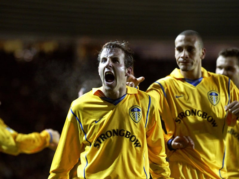 Another who wore his heart on his sleeve was Lee Bowyer, nominated by Leeds fans on social media as one of the club's most important players of the past 25 years. (Pic: Mike Hewitt/Getty Images)