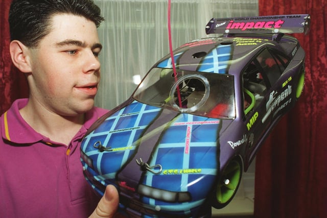 This is Castleford's Andrew North who in January 1996 was the reigning 24th scale model racing car European Champion.