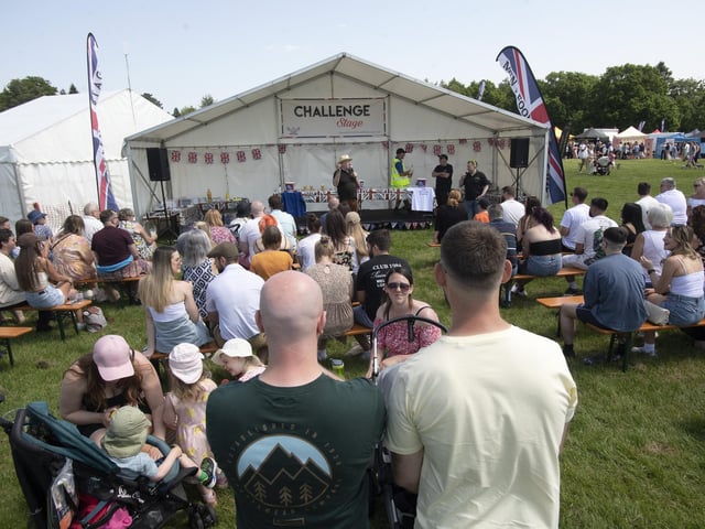 The weather was glorious for the first day of the festival, with many punters making the most of the BBQs on offer
