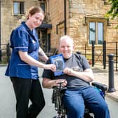 Seacroft Grange home manager, Eve Moran and Mark Wilson