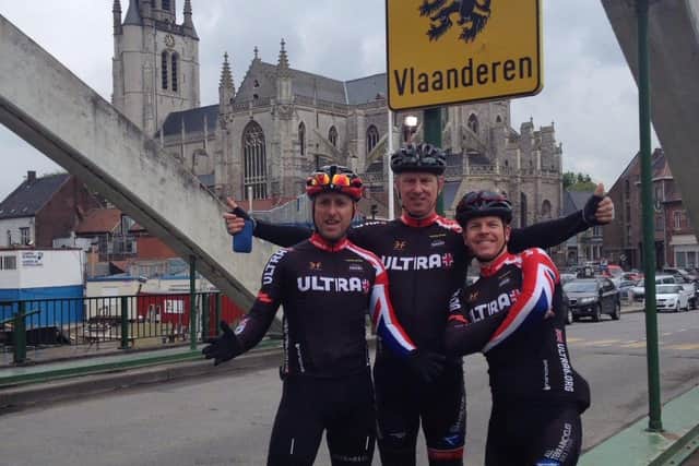 The Ultra6 World Record Race Team: Martin Mansell, Ben Wood and Andy North
