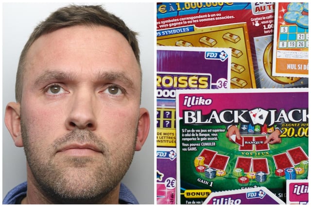 A motorbike-riding street dealer claimed £27,000 found stashed at a Knottingley house came from a friend who won £1 million on a lottery scratchcard. Dale Garbutt, 32, of Orchard Hill, Castleford, denied having any involvement in drugs and concocted the story after officers pointed out he was making a modest £340 a week as a driver. He was jailed for 53 months.