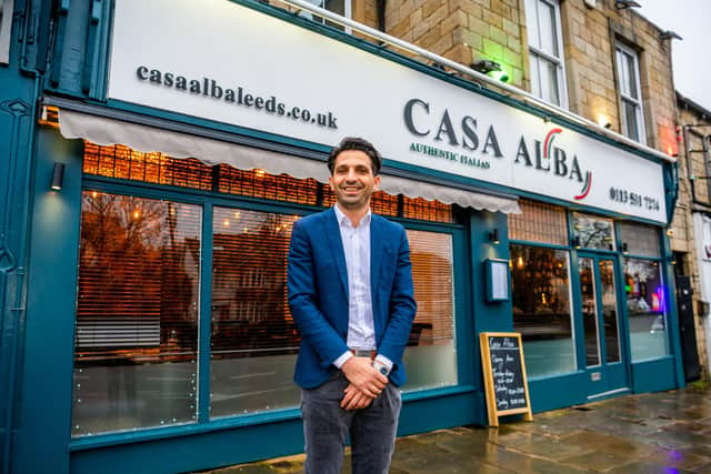 Dhionist Kalaj is the owner of Casa Alba, a family-friendly Italian restaurant in Far Headingley (Photo by James Hardisty/National World)