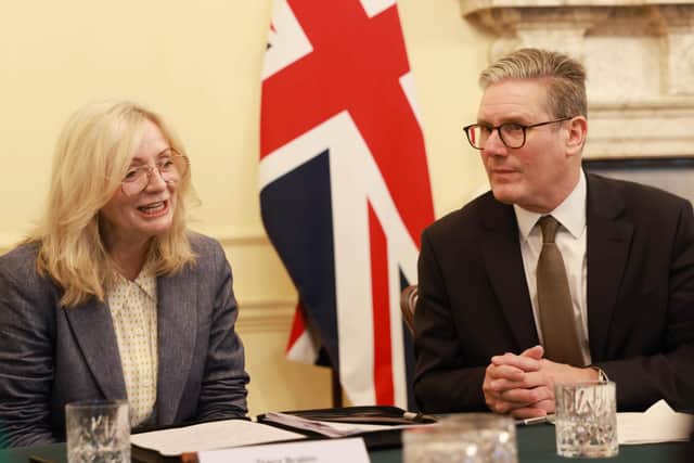 Sir Keir Starmer says Labour will hand more powers to mayors like West Yorkshire's Tracy Brabin. Picture: Ian Vogler/Daily Mirror/PA Wire