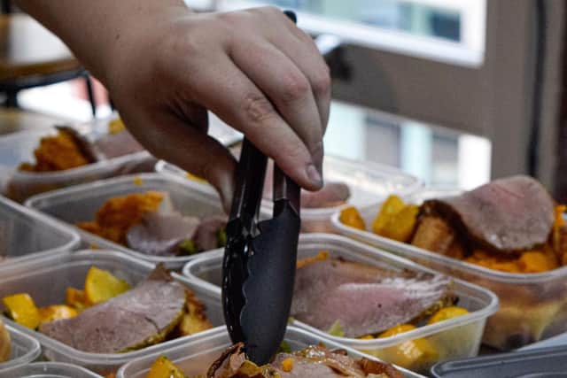 The dishes that were distributed to locl individuals facing food insecurity.