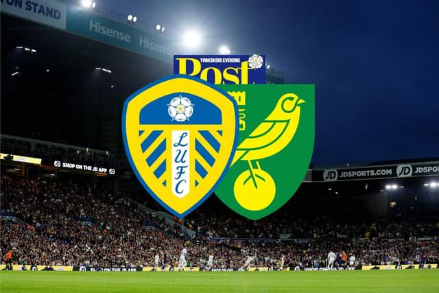 UNDER THE LIGHTS: As Leeds United face Norwich City at Elland Road, above