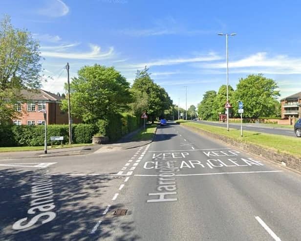 The crash happened on Friday evening on Harrogate Road. Photo: Google