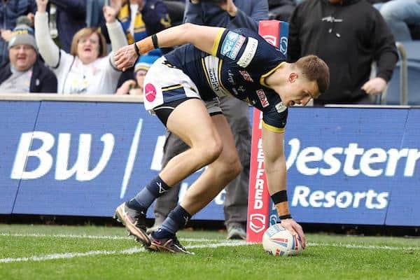 Ash Handley scored a try on his Rhinos return last week and is back in England contention. Picture by John Clifton/SWpix.com.